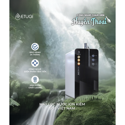 Máy Lọc Nước Ion Kiềm Để Bàn ETUGI ETG-01D-N Nút Nhấn Cơ Học